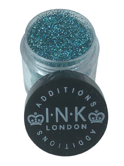 blauwe losse glitter Ink London
